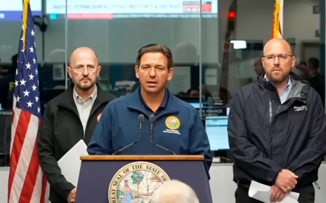 DeSantis insta a evacuar ante la inminente llegada del huracán Milton a Florida